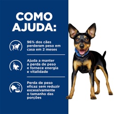 Ração Hill’s Prescription Diet Metabolic Obesidade Pedaços Pequenos para Cães 1,5 kg