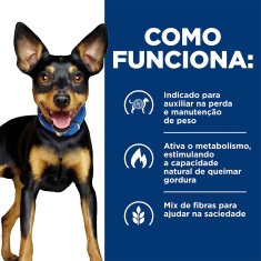 Ração Hill’s Prescription Diet Metabolic Obesidade Pedaços Pequenos para Cães 1,5 kg