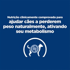 Ração Hill’s Prescription Diet Metabolic Obesidade Pedaços Pequenos para Cães 1,5 kg