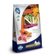 Ração Farmina N&D Tropical Selection para Cães Adultos de Porte Mini e Pequeno Sabor Cordeiro, Cereais e Frutas Tropicais 2 kg