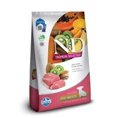 Ração Farmina N&D Tropical Selection para Cães Filhotes de Porte Mini Sabor Suíno, Cereais e Frutas Tropicais 2 kg