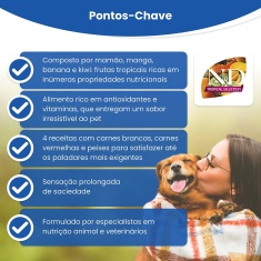 Ração Farmina N&D Tropical Selection para Cães Filhotes de Porte Mini Sabor Suíno, Cereais e Frutas Tropicais 2 kg
