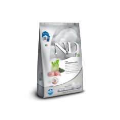 Ração Farmina N&D White para Cães Adultos de Porte Mini Sabor Merluza, Spirulina e Erva Doce 2 kg