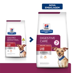 Ração Hill's Prescription Diet i/d Pedaços Pequenos Cuidado Gastrointestinal para Cães