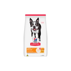 Ração Hill's Science Diet Light com Baixas Calorias Pedaços Pequenos para Cães Adultos Sabor Frango