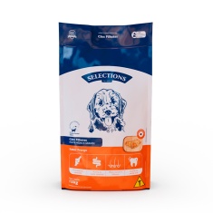 Ração Selections For Pet para Cães Filhotes Médios/Grandes Sabor Frango 15 kg