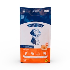 Ração Selections For Pet para Cães Adultos de Porte Médio e Grande Sabor Frango