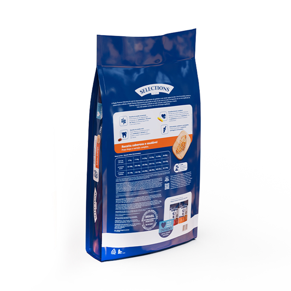 Ração Selections For Pet para Cães Sênior de Porte Médio e Grande Sabor Frango 15 kg