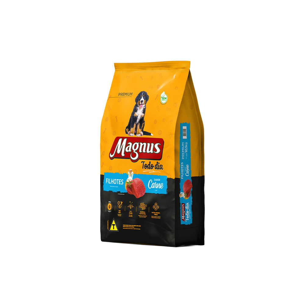 Ração Magnus Todo Dia para Cães Filhotes Sabor Carne Ração Magnus Todo Dia para Cães Filhotes Sabor Carne