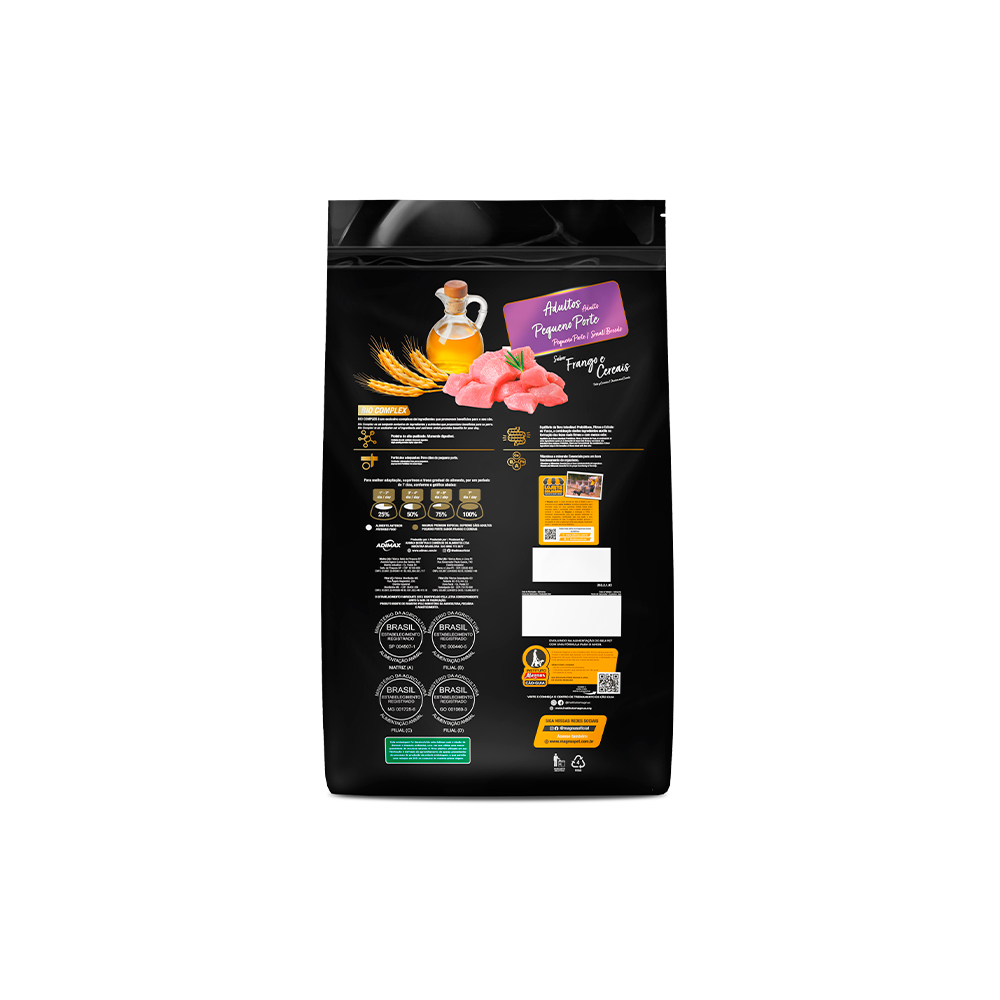 Ração Magnus Supreme para Cães Adultos de Pequeno Porte Sabor Frango e Cereais