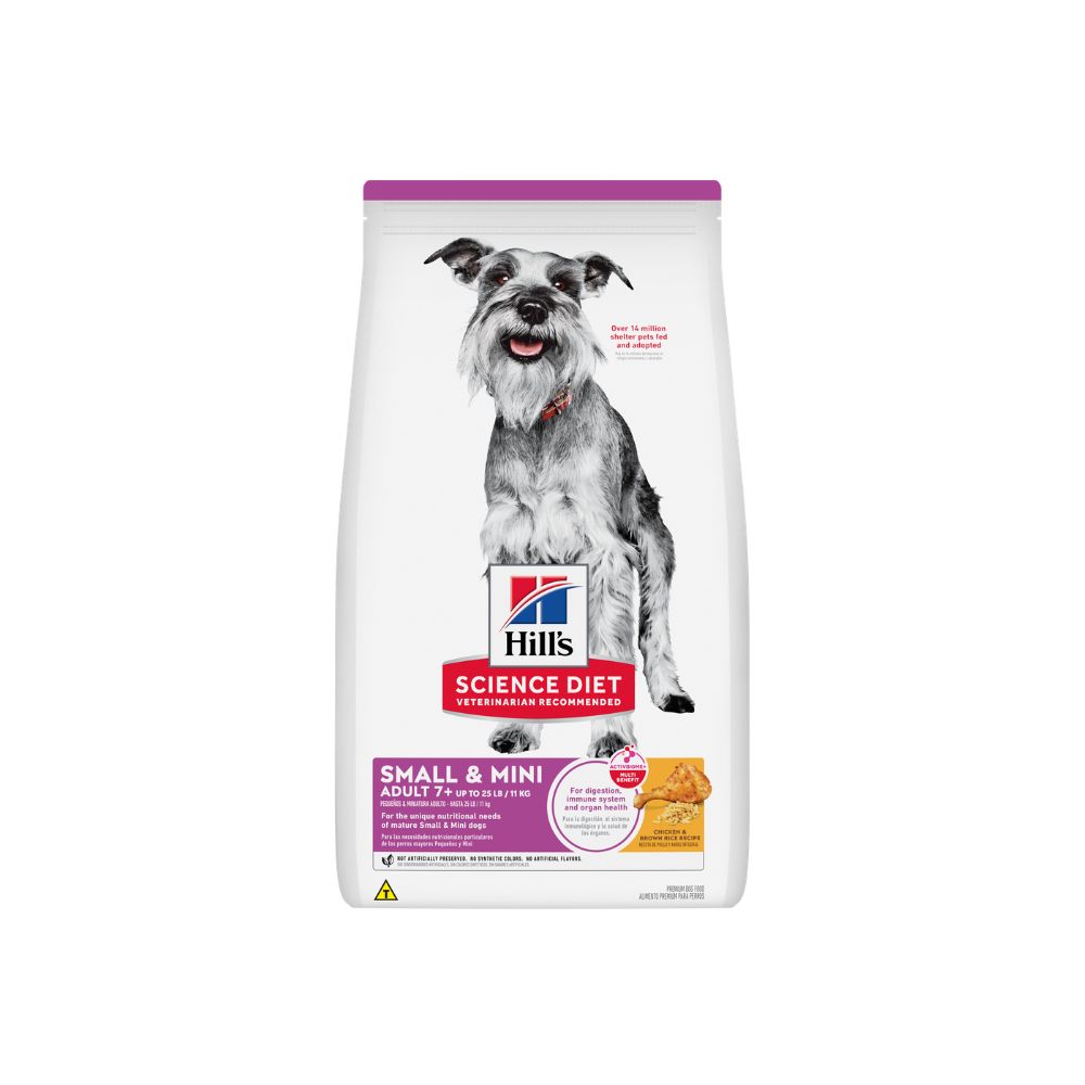 Ração Hill's Science Diet Adulto 7+ Pequenos e Mini para Cães Idosos Sabor Frango
