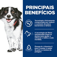 Ração Hill's Science Diet Saúde Dental Pequenos e Mini para Cães Adultos Sabor Frango 1.81 kg