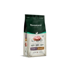 Ração Bionatural Prime para Cães Sênior 7+ de Raças Pequenas Sabor Frango, Blueberry, Coco e Cevada