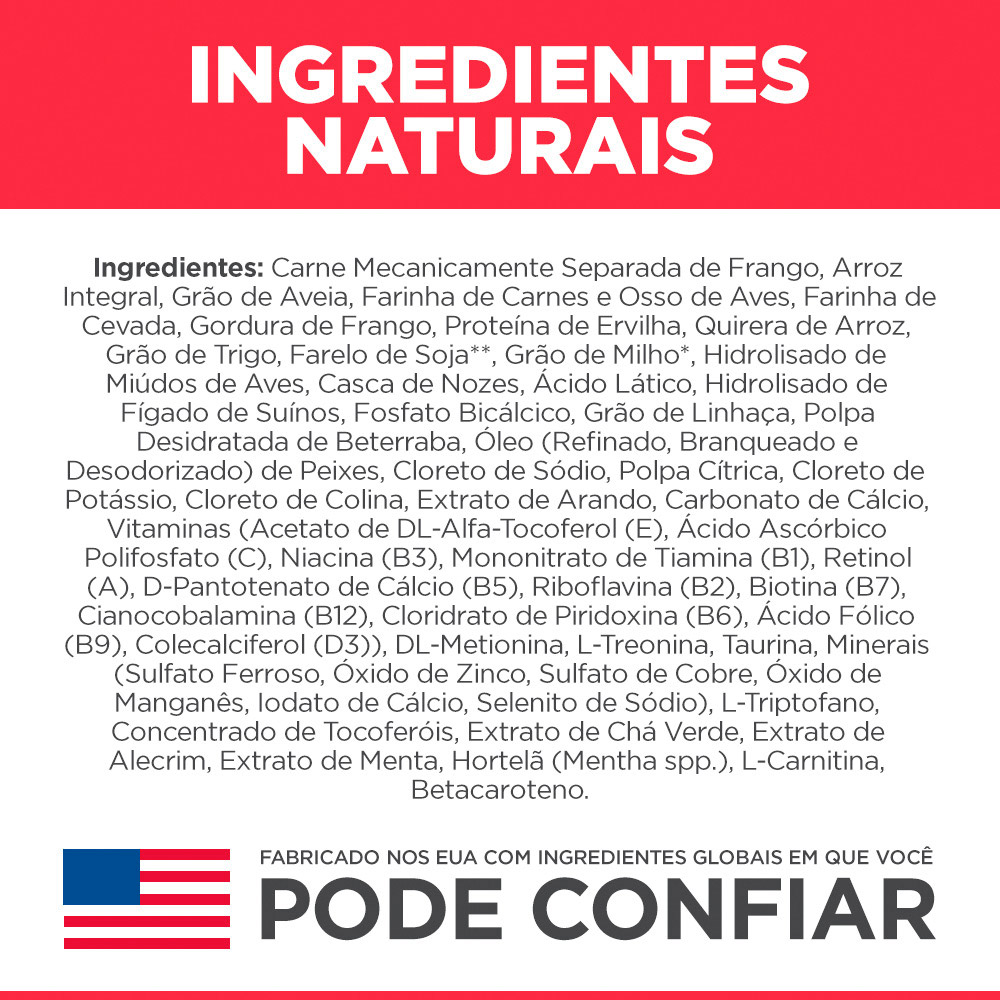 Ração Hill's Science Diet Raças Grandes Sabor Frango para Cães Filhotes 7.03kg