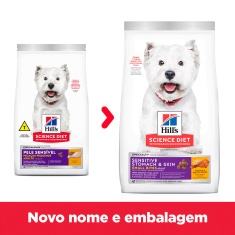 Ração Hill's Pele Sensível Pedaços Pequenos para Cães Adultos Sabor Frango 6.8 kg