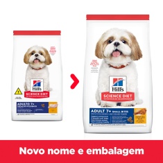 Ração Hill's Science Diet Adulto 7+ Pedaços Pequenos para Cães Idosos Sabor Frango 6.8 kg