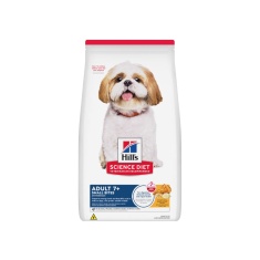 Ração Hill's Science Diet Adulto 7+ Pedaços Pequenos para Cães Idosos Sabor Frango 6.8 kg