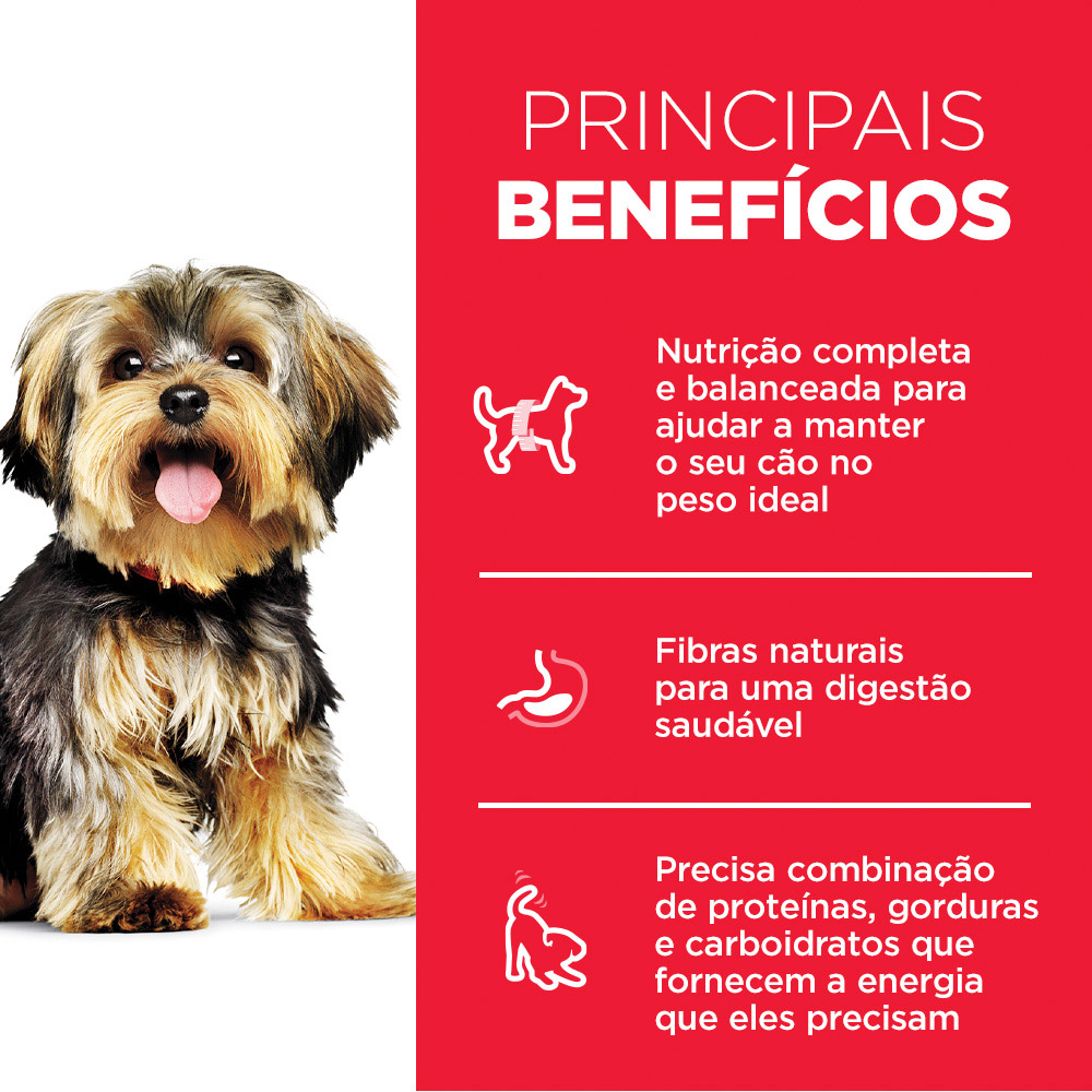 Ração Hill's Science Diet Pequenos e Mini para Cães Adultos Sabor Frango