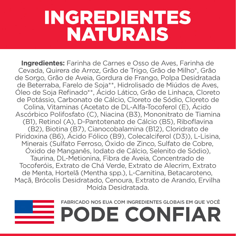 Ração Hill's Science Diet Pequenos e Mini para Cães Adultos Sabor Frango