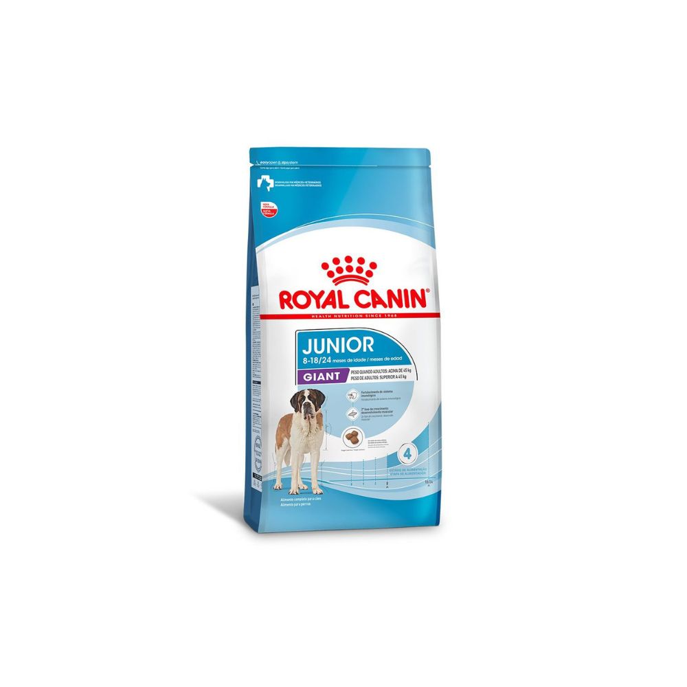 Ração Seca Royal Canin Giant Puppy para Cães Gigantes Filhotes de 8 a 18/24 Meses de Idade - 12 Kg