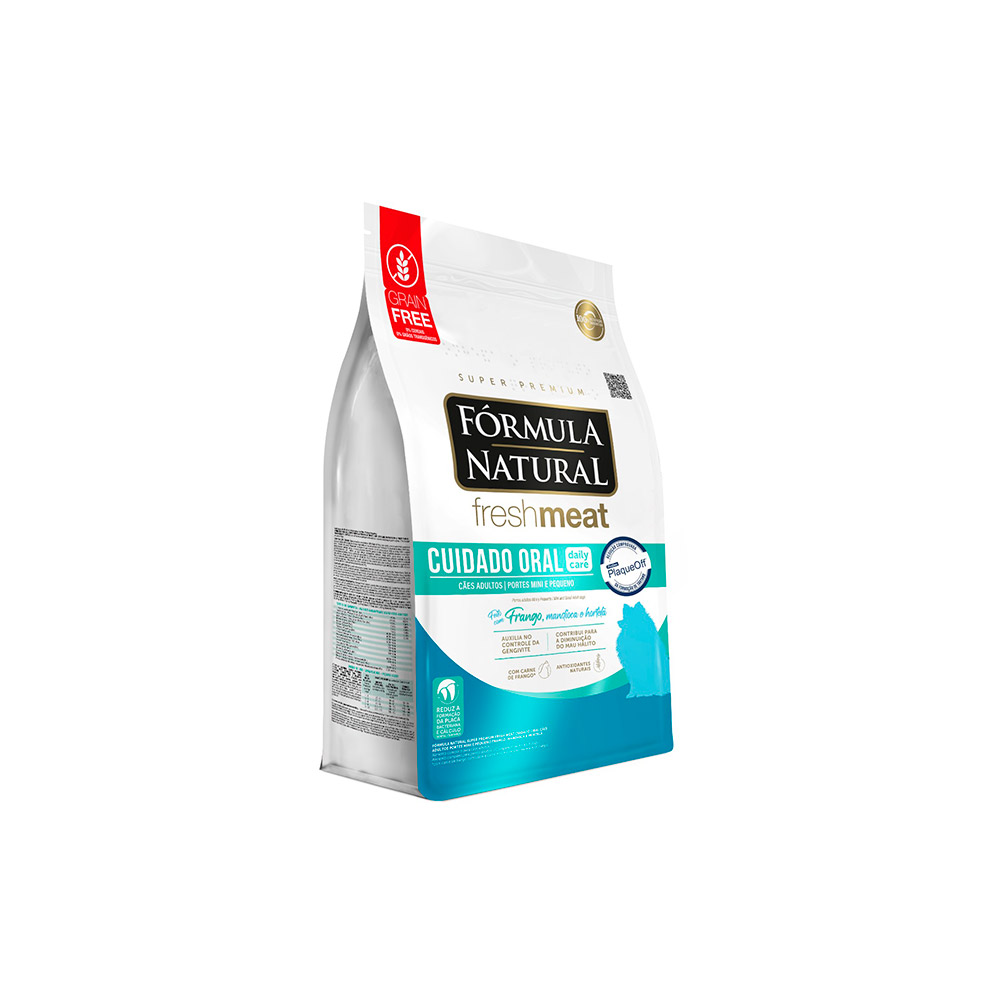 Ração Fórmula Natural Fresh Meat Cuidado Oral para Cães Adultos de Pequeno e Médio Porte
