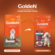 Ração Golden Fórmula Para Cães Adultos de Porte Pequeno Sabor Carne e Arroz