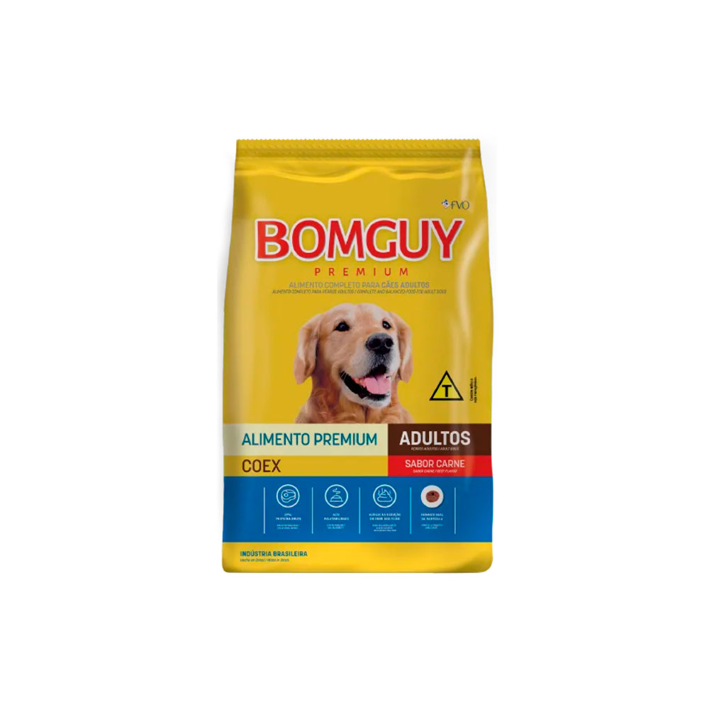 Ração Bomguy para Cães Adultos Sabor Carne 15 kg