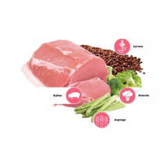 Ração Farmina N&D Quinoa Controle de Peso para Cães Adultos de Raças Mini e Pequenas Sabor Suíno, Quinoa, Brócolis e Aspargo 7 kg