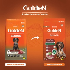 Ração Golden Fórmula Sabor Carne para Cães Sênior de Raças Pequenas