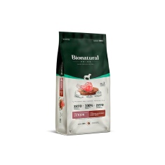 Ração Bionatural Prime para Cães Filhotes de Raças Grandes e Gigantes Sabor Cordeiro, Blueberry, Coco e Aveia
