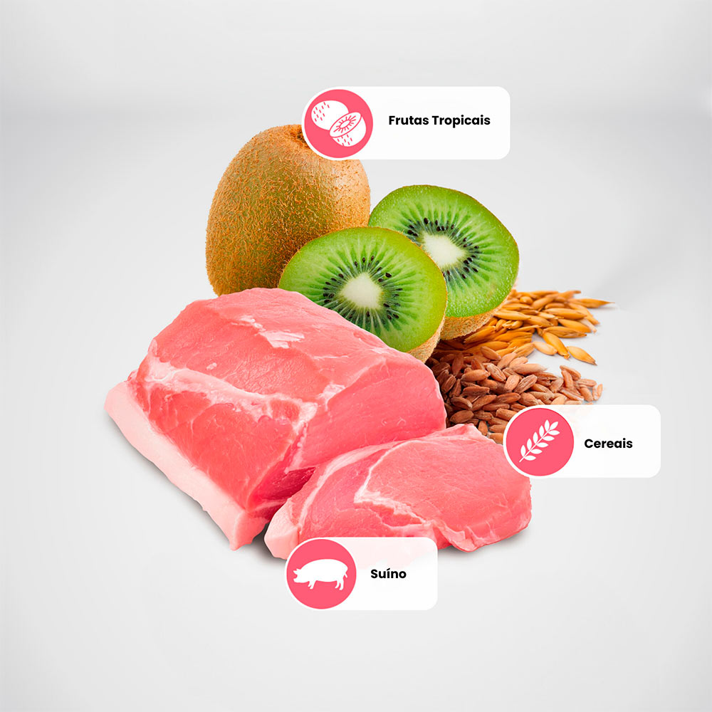 Ração Farmina N&D Tropical Selection para Cães Adultos de Porte Médio e Grande Sabor Suíno, Cereais e Frutas Tropicais