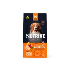 Ração Nutrive Select para Cães Adultos de Médio e Grande Porte Sabor Frango e Arroz 15 kg