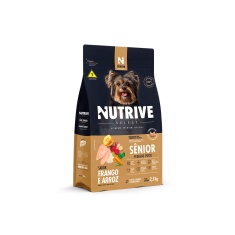 Ração Nutrive Select para Cães Sênior de Pequeno Porte Sabor Frango e Arroz