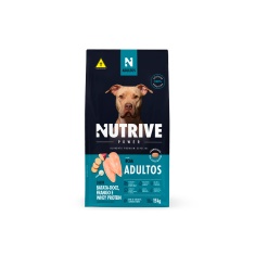 Ração Nutrive Power para Cães Adultos Sabor Batata-Doce, Frango e Whey Protein 15 kg