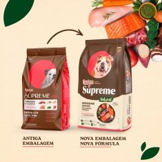 Ração Quatree Supreme Dermasense para Cães Adultos de Porte Médio e Grande Sabor Cordeiro e Salmão 15 kg