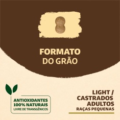 Ração Supreme Quatree Light para Cães Adultos Castrados de Porte Pequeno Sabor Frango e Salmão