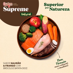 Ração Supreme Quatree Light para Cães Adultos Castrados de Porte Médio e Grande Sabor Frango e Salmão 15 kg