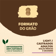 Ração Supreme Quatree Light para Cães Adultos Castrados de Porte Médio e Grande Sabor Frango e Salmão 15 kg