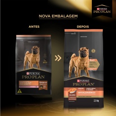 Ração Nestlé Purina Pro Plan Hipoalergênico para Cães Adultos Porte Médio e Grande Sabor Salmão