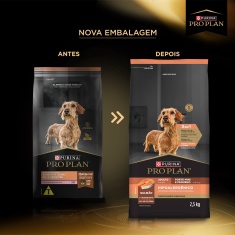 Ração Nestlé Purina Pro Plan Hipoalergênico para Cães Adultos Porte Mini e Pequeno Sabor Salmão
