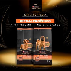 Ração Nestlé Purina Pro Plan Hipoalergênico para Cães Adultos Porte Mini e Pequeno Sabor Salmão