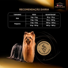 Ração Nestlé Purina Pro Plan Paladar Exigente Adultos Mini e Pequeno Sabor Frango