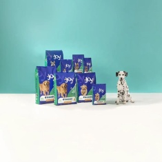 Ração Joy High Premium para Cães Filhotes de Raças Pequenas Sabor Frango e Carne