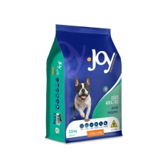 Ração Joy High Premium para Cães Adultos de Raças Pequenas Sabor Frango e Carne