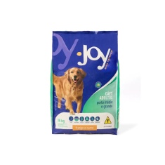 Ração Joy High Premium para Cães Adultos de Raças Médias e Grandes Sabor Frango e Carne