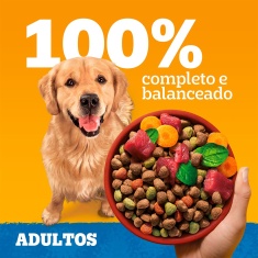 Ração Pedigree Carne e Vegetais Cães Adultos Raças Médias e Grandes