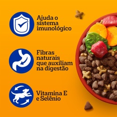 Ração Pedigree Carne e Vegetais Cães Adultos Raças Pequenas e Minis 7 kg