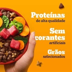 Ração Pedigree Carne e Vegetais Cães Adultos Raças Pequenas e Minis 7 kg