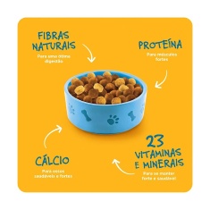 Ração Pedigree para Cães Filhotes de Porte Médio e Grande Sabor Carne, Frango e Cereais