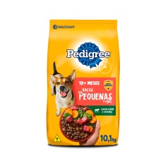 Ração Pedigree Carne e Vegetais Cães Adultos Raças Pequenas e Minis